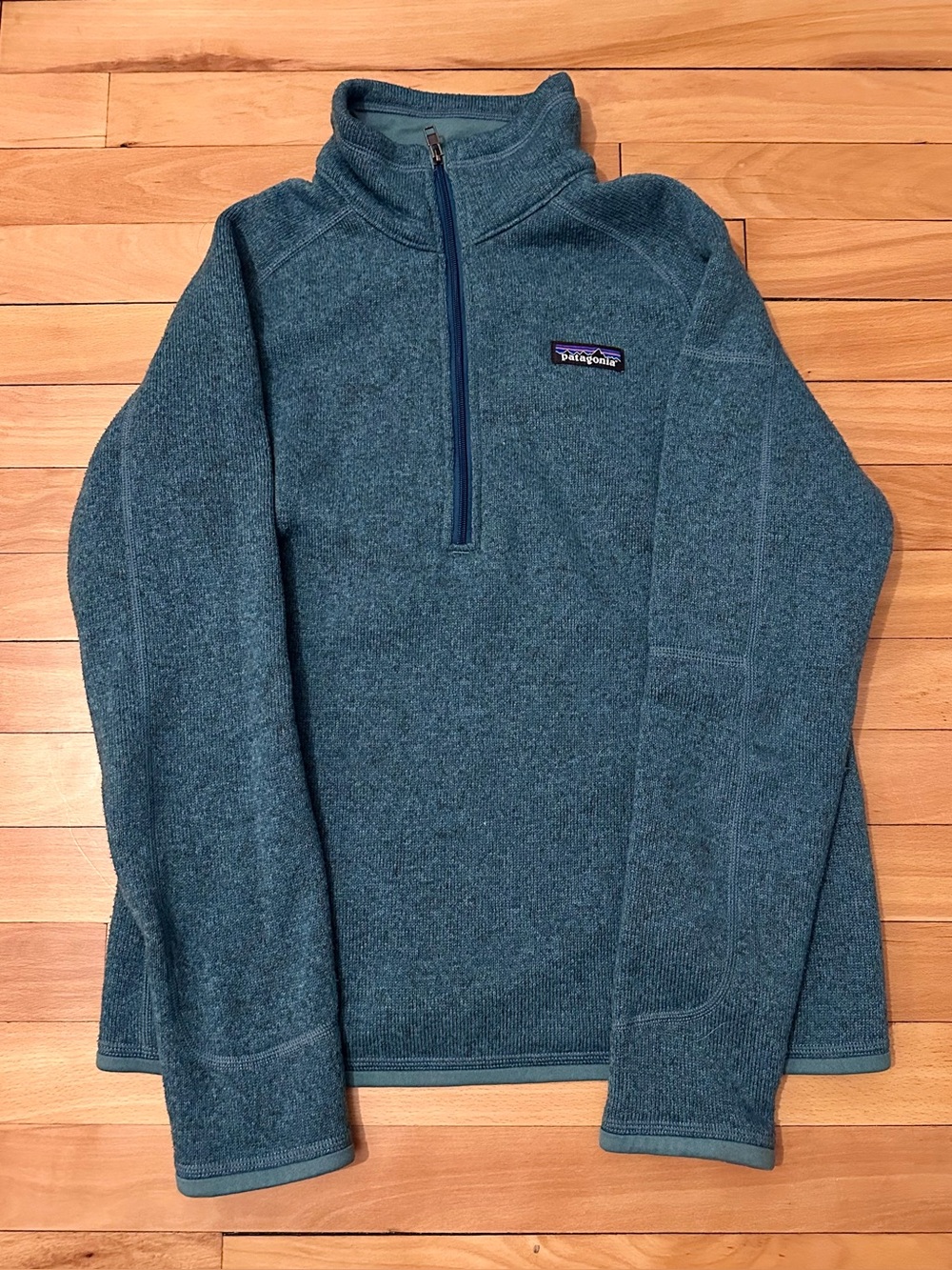 Patagonia Women's Teal Quarter-Zip Fleece Better Sweater Pullover Small